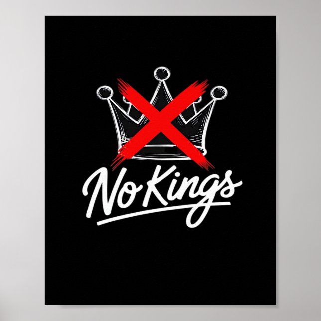 Inga kungars enkla krona med konstnärlig designkor poster (Framsidan)