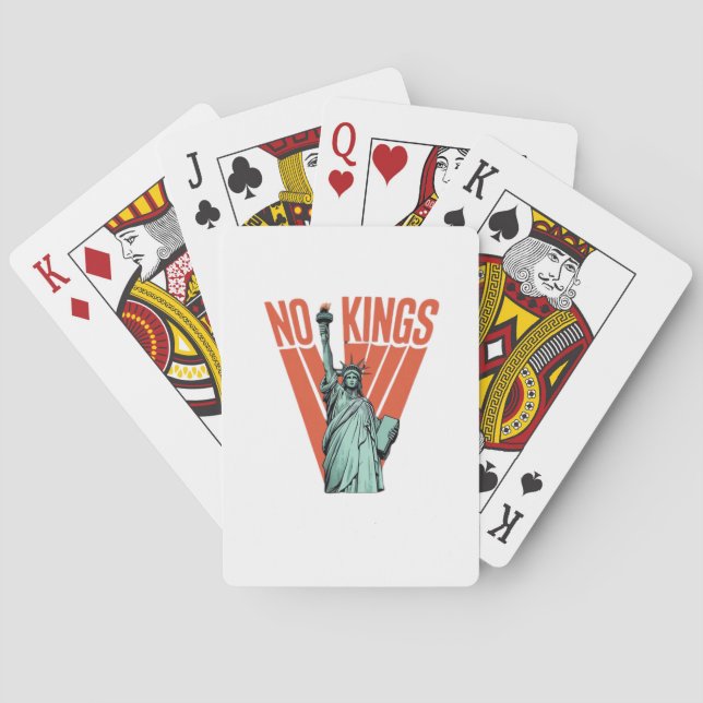 Inga kungars staty av protest amerikansk klassiker casinokort (Baksidan)