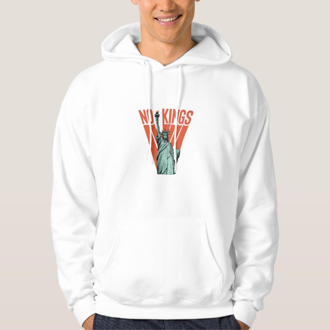 Inga kungars staty av protest amerikansk klassiker hoodie (Framsida)