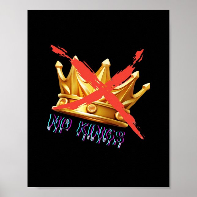Inga kungs trendar design poster (Framsidan)