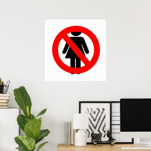 Inga kvinnotecken poster