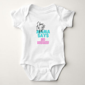 Inga kyssar till baby t shirt