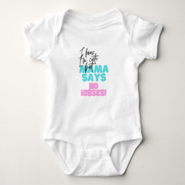Inga kyssar till baby t shirt (Framsida)