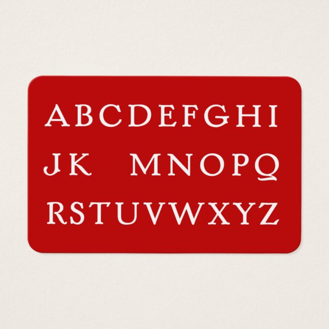 Inga L för jul Visitkort (Framsida)