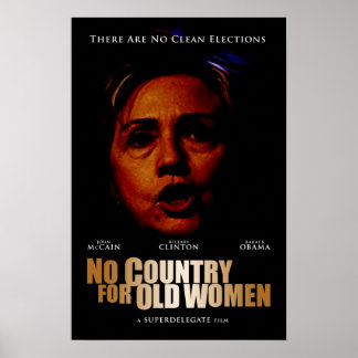 Inga Land för äldre kvinnor (direktörens nedskärni Poster