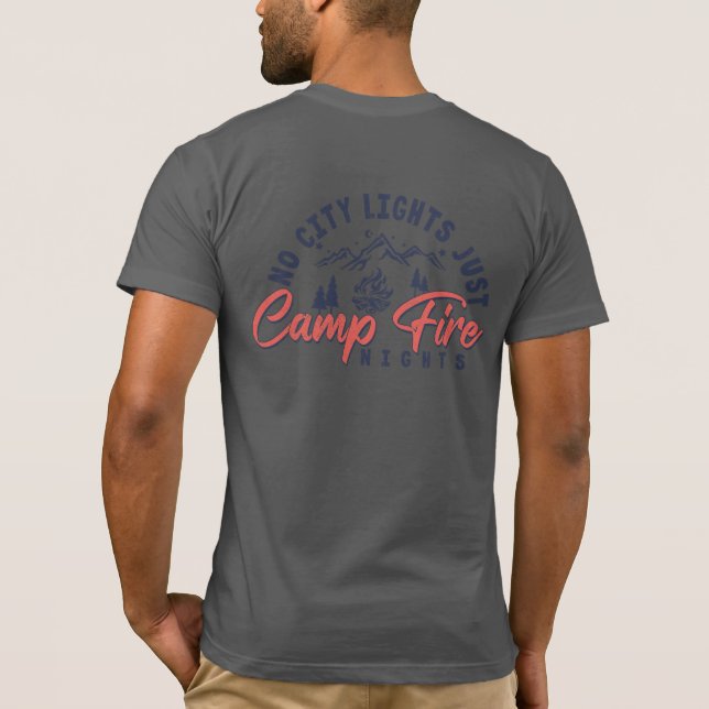 Inga Ljus, bara Campfire-nätterna T Shirt (Baksida)