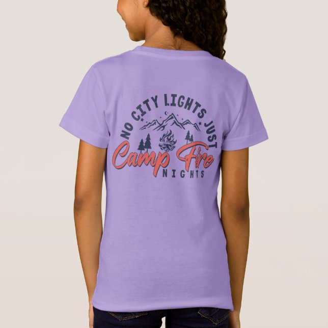 Inga Ljus, bara Campfire-nätterna T Shirt (Baksida)