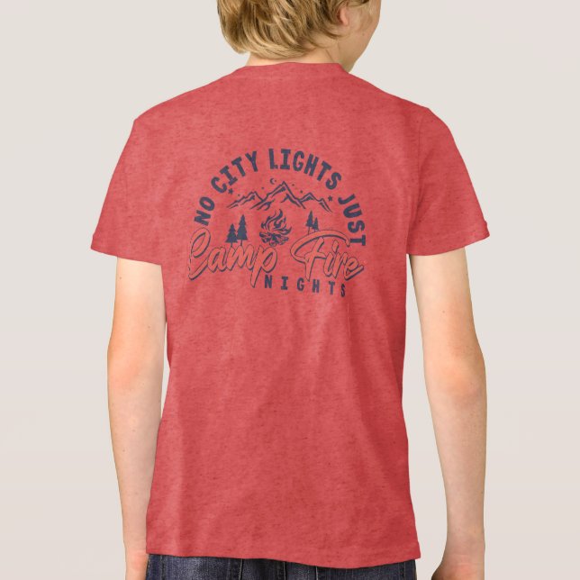 Inga Ljus, bara Campfire-nätterna T Shirt (Baksida)