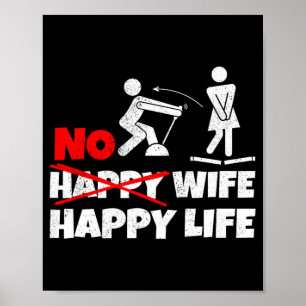 Inga Lycklig-maka Lycklig livets fruar Bride Groom Poster