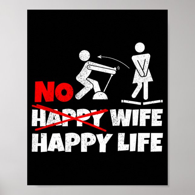 Inga Lycklig-maka Lycklig livets fruar Bride Groom Poster (Framsidan)