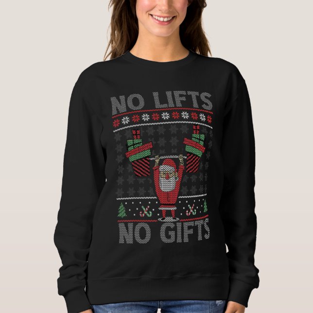 Inga Lyftar Ingen Jul Gym Fula Tomten 6 T Shirt (Framsida)