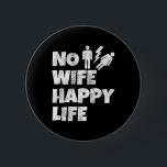 Inga makor Lycklig livets fruar Bride Groom Gifter Knapp<br><div class="desc">Inga makor i Lycklig livets fruar Bride Groom Giftermål ensamliv</div>