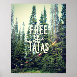 Inga märken tillåts i skogen poster