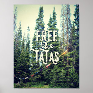 Inga märken tillåts i skogen poster