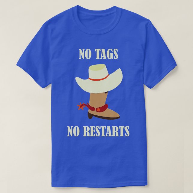 Inga Märkre - inga omvänder radavstötande Cowboy H T Shirt (Design framsida)