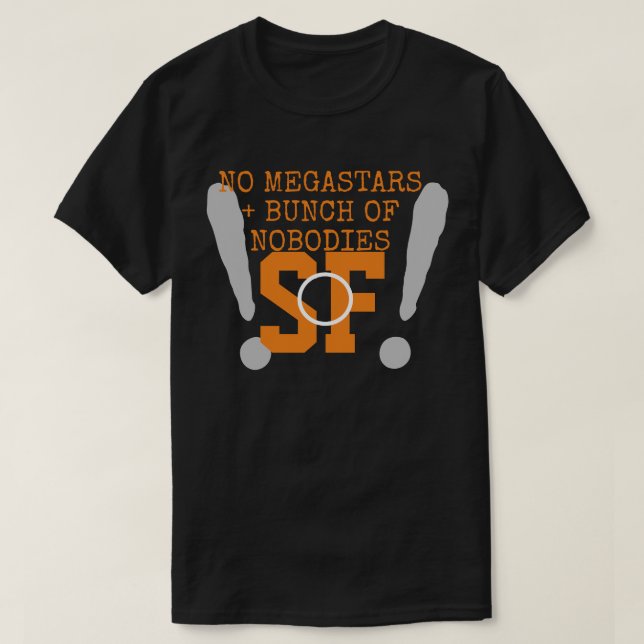 INGA MEGA-STARS + NOBODIER T SHIRT (Design framsida)