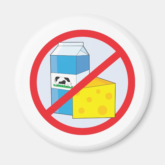 Inga mejeriprodukter magnet (Framsidan)