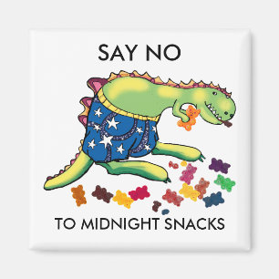 Inga midnattsnacks magnet