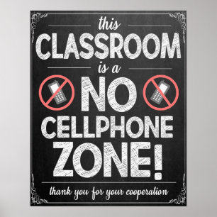 Inga mobiltelefoner tillåtna att Poster klassrum