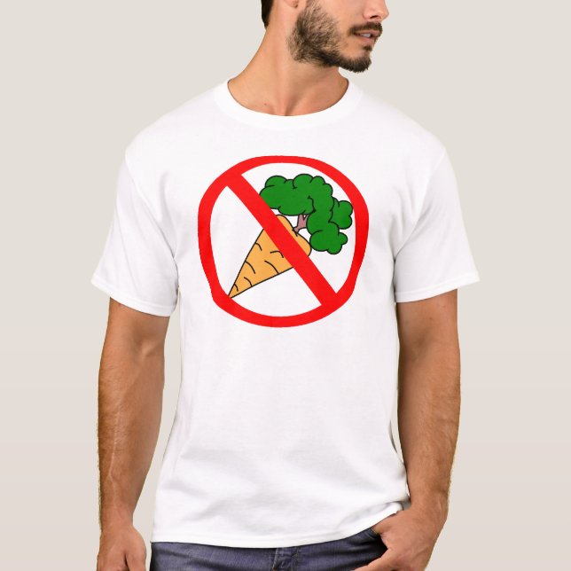 Inga morötter! t-shirt (Framsida)