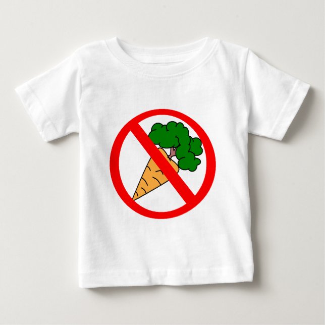 Inga morötter! t-shirt (Framsida)