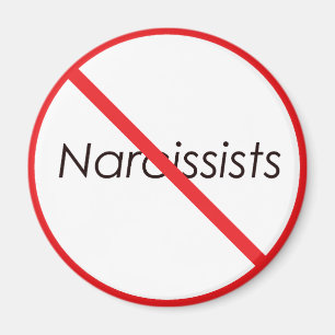 Inga Narcissists! Magnet