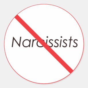 Inga Narcissists! Runt Klistermärke