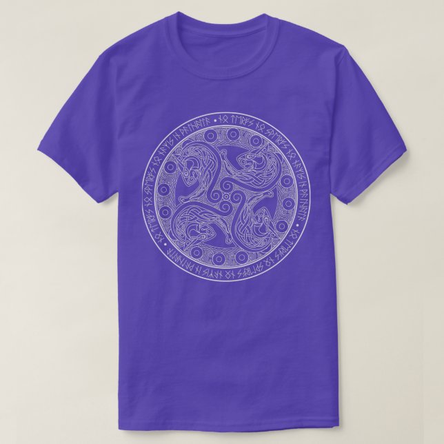 Inga nazister i Valhalla-Mörken T Shirt (Design framsida)