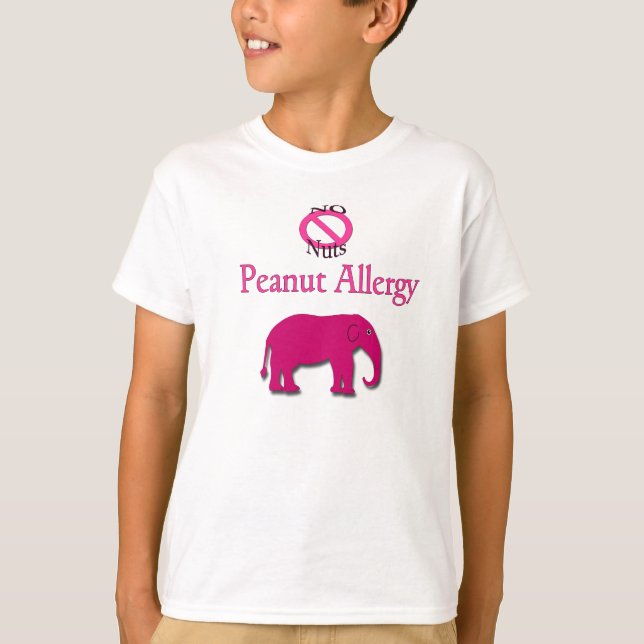 Inga Nöt Peanut Allergy Elephant Shirt Tröja (Framsida)