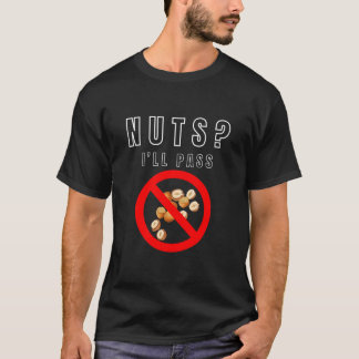 Inga nötter tillåtna herr t-shirt