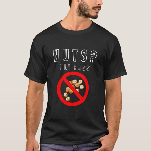 Inga nötter tillåtna herr t-shirt  (Framsida)