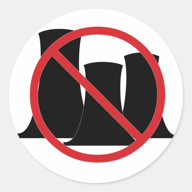 Inga nukes runt klistermärke (Framsida)