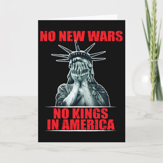 Inga Nya Krig Inga Kungar I Amerika Anti-Krigsakti Kort (Framsida)