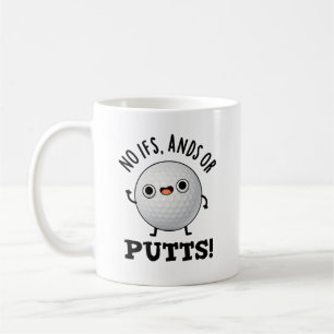 Inga om och/eller putts funny Golf Pun Kaffemugg
