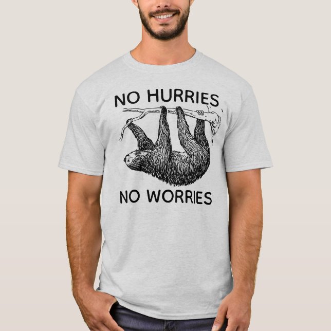 Inga orkaner, ingen ängslig slant t shirt (Framsida)