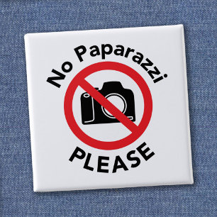 Inga paparazzi tack - Inga foton Knapp