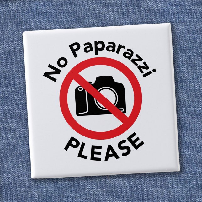 Inga paparazzi tack - Inga foton Knapp (Skapare uppladdad)