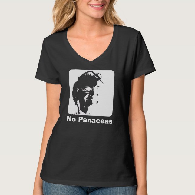 "Inga patentlösningar" V-ringad t-shirt (Framsida)