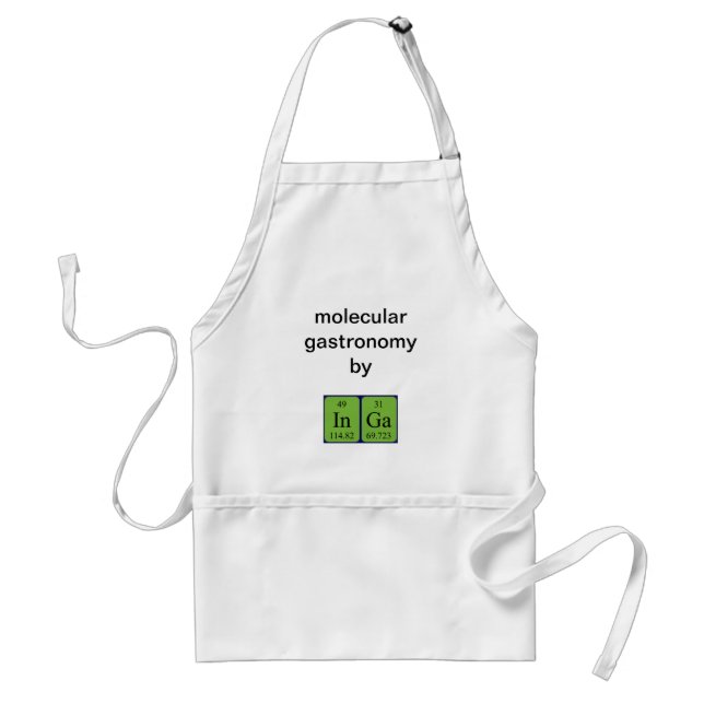 Inga periodiska bord namn apron förkläde (Framsidan)