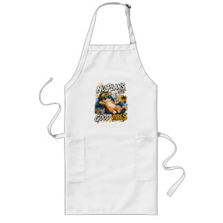 Inga planer bara bra vibbar T-Shirt Långt Förkläde
