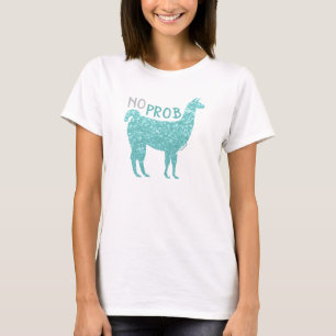 Inga Prob Llama Turcos glitter Sparkles T Shirt