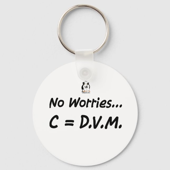 Inga problem C=DVM Nyckelring (Framsida)
