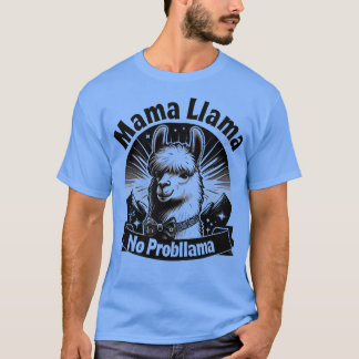 INGA PROBLLAMA Retro Funny Llama Alpaca Graphic T Shirt