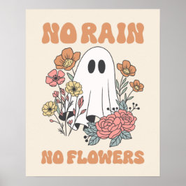 Inga regn, inga blommor Poster upplyftande av värd