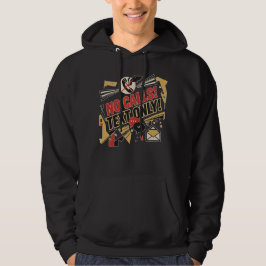 Inga samtal, endast text hoodie