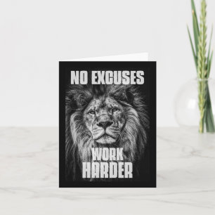 Inga särskilda arbetshäder, bodybuilding Gym Motiv Kort