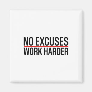 Inga särskilda arbetshäder, bodybuilding Gym Motiv Magnet