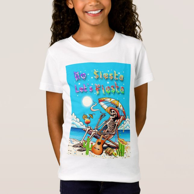 Inga Siesta Låt oss Fiesta T Shirt (Framsida)