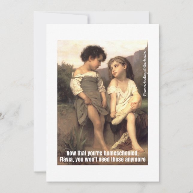 Inga skor, inga strumpor, inga problem julkort (Framsida)