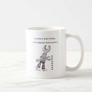 Inga skruvnycklar - kasta i sig för vitt ingen kaffemugg